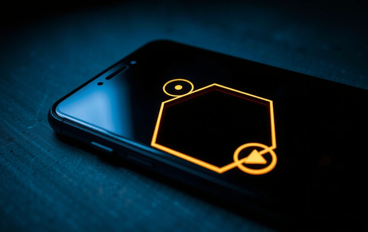 Abstract game UI visual